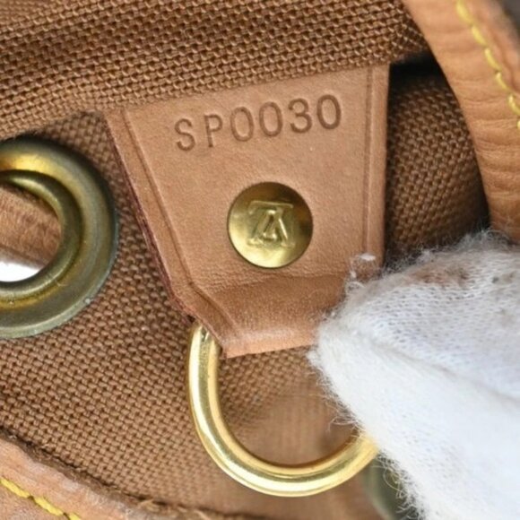 LOUIS VUITTON Montsouris MM Backpack Bag Monogram Leather Brown M51136 72CA328 main image 15